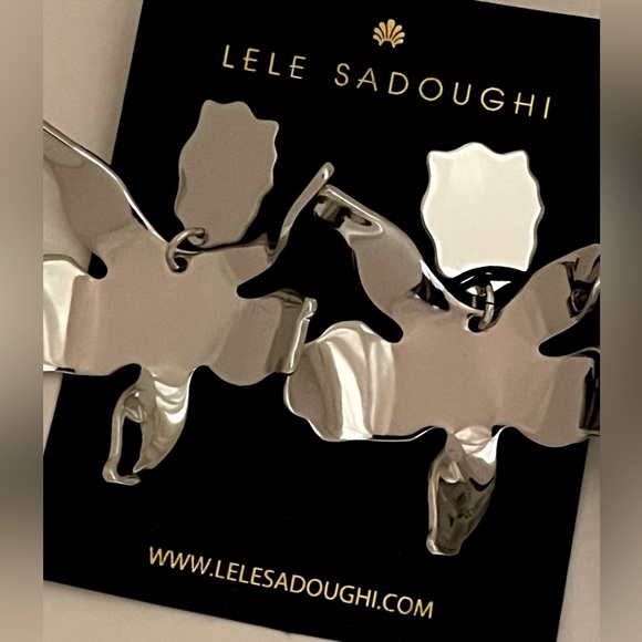 LELE SADOUGHI
Silver Metal Small Paper Lily Earrings - Picture 4 of 8